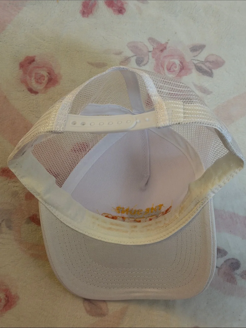 Solovegan Skincare Trucker Hat with Yellow Embroidery